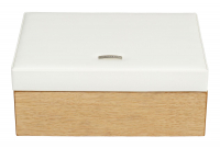 Windrose Schmuckkasten groß wood creme weiß