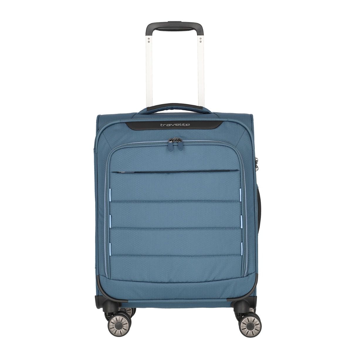 Travelite 'Skaii' 4-Rad Bordtrolley 55cm 1,9kg 36l recycled Polyester panoramablau