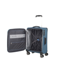 Travelite 'Skaii' 4-Rad Bordtrolley 55cm 1,9kg 36l recycled Polyester panoramablau