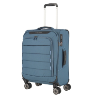 Travelite 'Skaii' 4-Rad Bordtrolley 55cm 1,9kg 36l recycled Polyester panoramablau