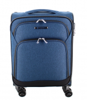 Franky Weichgepäck 4 Rad-Trolley S 55 cm 2,3 kg blue 2 tone