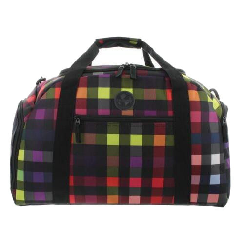 Franky Reisetasche mit Naßfach Fronttasche aufsteckbar 62cm multicolorcheck