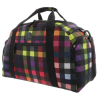 Franky Reisetasche mit Naßfach Fronttasche aufsteckbar 62cm multicolorcheck