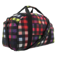 Franky Reisetasche mit Naßfach Fronttasche aufsteckbar 62cm multicolorcheck
