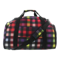 Franky Reisetasche mit Naßfach Fronttasche aufsteckbar 62cm multicolorcheck