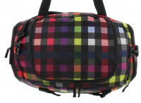 Franky Reisetasche mit Naßfach Fronttasche aufsteckbar 62cm multicolorcheck
