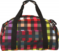 Franky Reisetasche S mit Naßfach aufsteckbar 46cm multicolorcheck