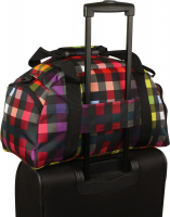 Franky Reisetasche S mit Naßfach aufsteckbar 46cm multicolorcheck