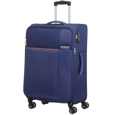 American Tourister 'Fun Cruise' Spinner M 68cm 3,3kg erw. 69/74l navy/orange