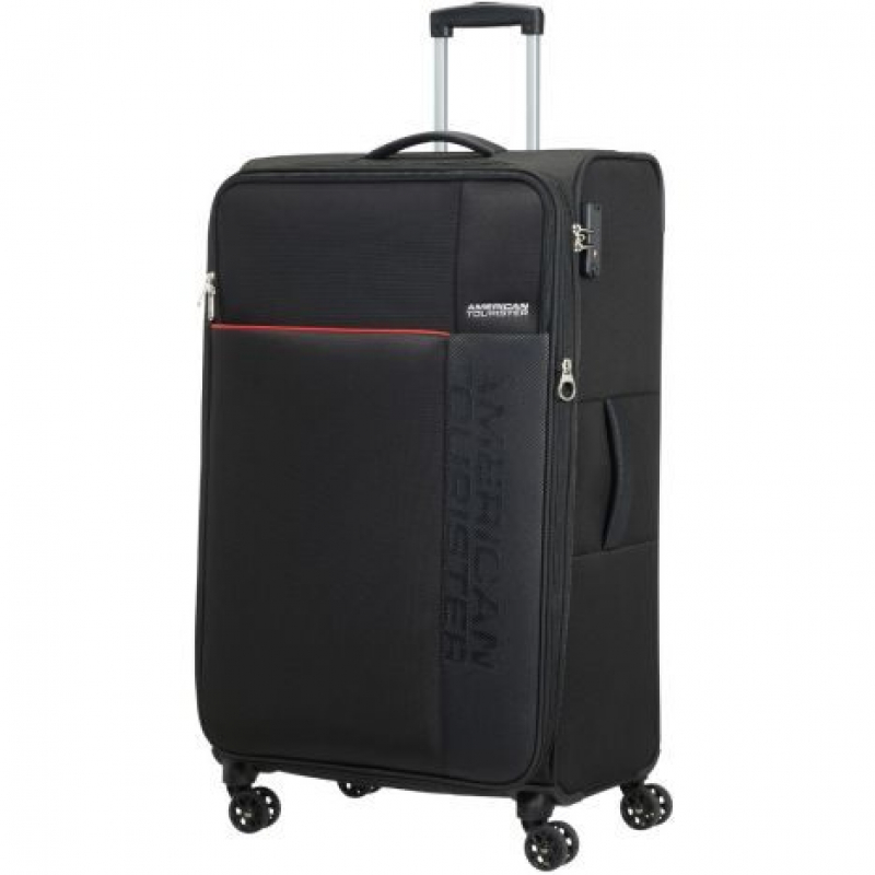 American Tourister 'Fun Cruise' Spinner L 80cm 4kg erw. 108/118l black/red