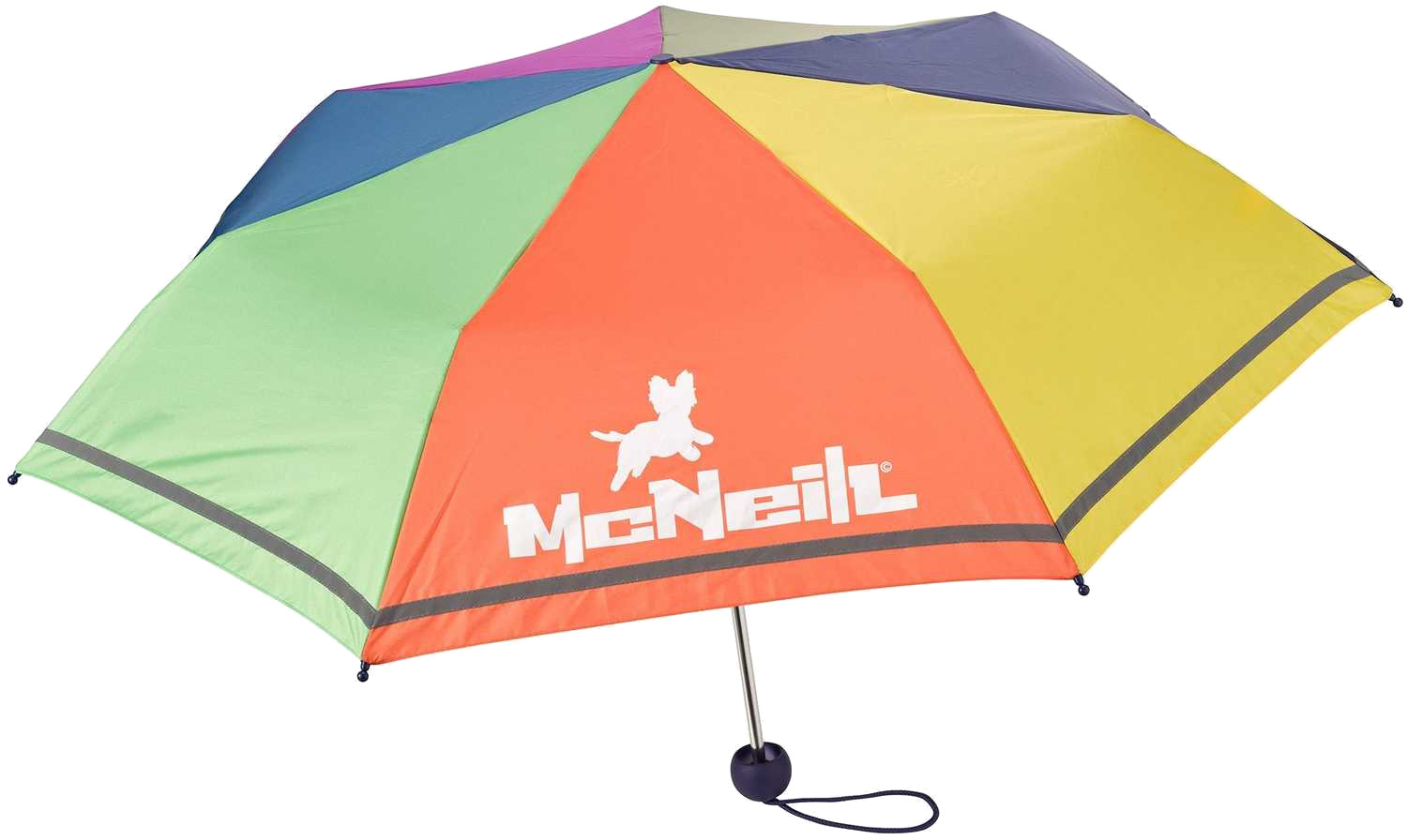 Mc Neill 'Unisex' Taschenschirm mit Hülle grün-blau-gelb