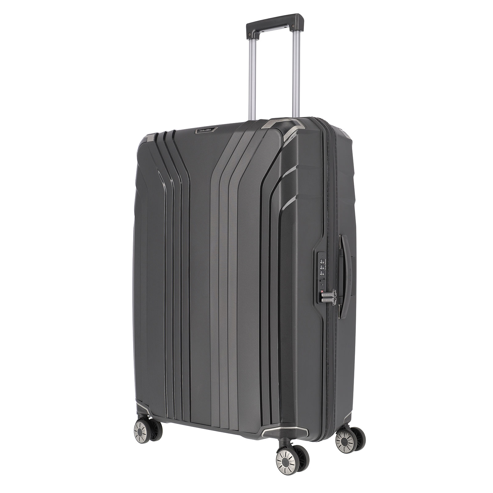 Travelite 'Elvaa' 4-Rad Trolley 67cm 3,5kg erweiterbar 72/77l schwarz