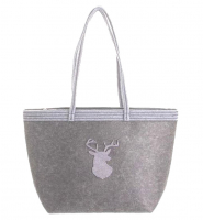 Prato 'LM Lina ' Filzshopper M light grey