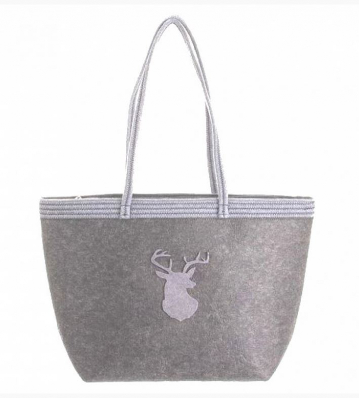 Prato 'LM Lina ' Filzshopper S light grey