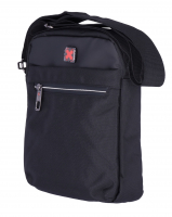 Dernier Schultertasche aus Spinnstoff schwarz