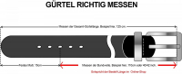 Lloyd Gürtel echt Leder 105cm schwarz an der Schnalle kürzbar