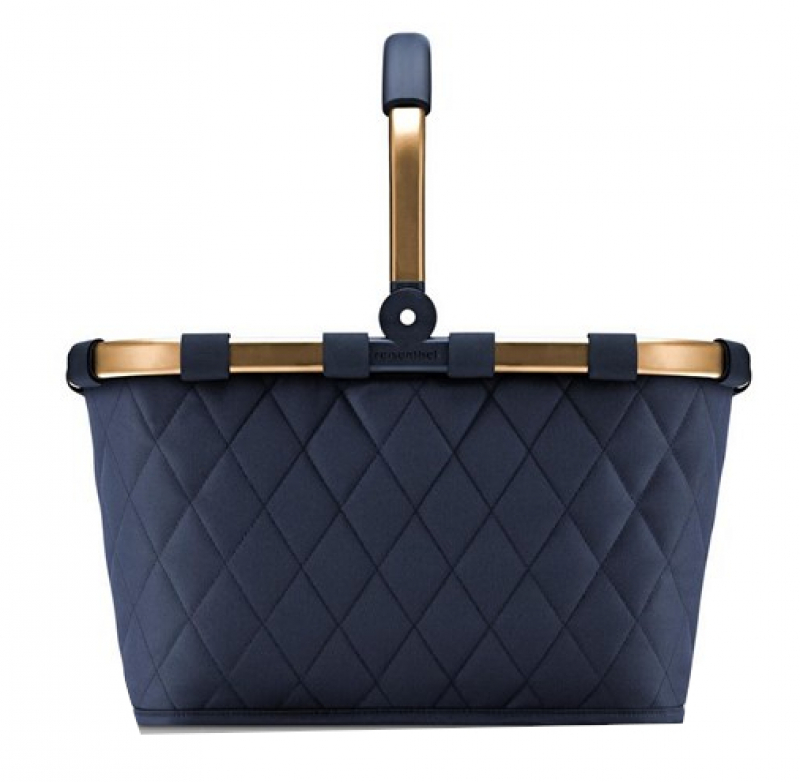 Reisenthel  'Carrybag frame' Einkaufskorb mit Alurahmen 22l rhombus midnight gold