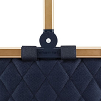 Reisenthel  'Carrybag frame' Einkaufskorb mit Alurahmen 22l rhombus midnight gold