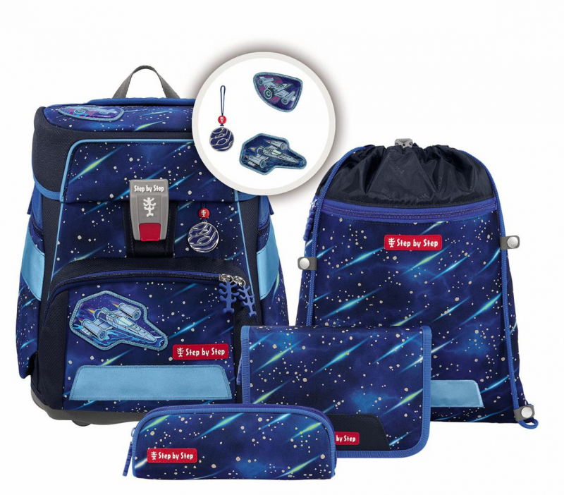 Step by Step 'Star Shuttle Elio' Space Reflect Schulrucksack-Set 5tlg. blau