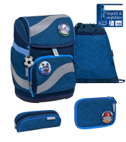 Belmil 'Smarty' Schulrucksack 4tlg. 20L 1100-1170g blue motion blau