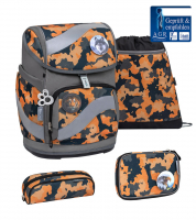 Belmil 'Smarty' Schulrucksack 4tlg. 20L 1100-1170g orange camouflage