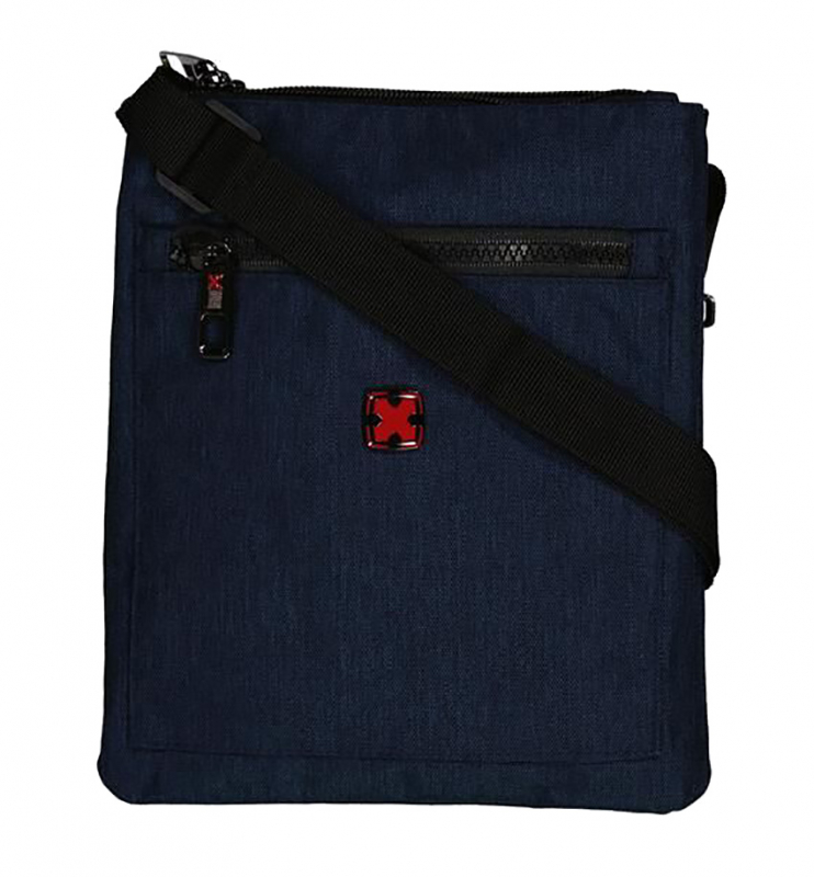 Travel N Meet Schultertasche aus Stoff navy