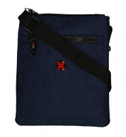 Travel N Meet Schultertasche aus Stoff navy