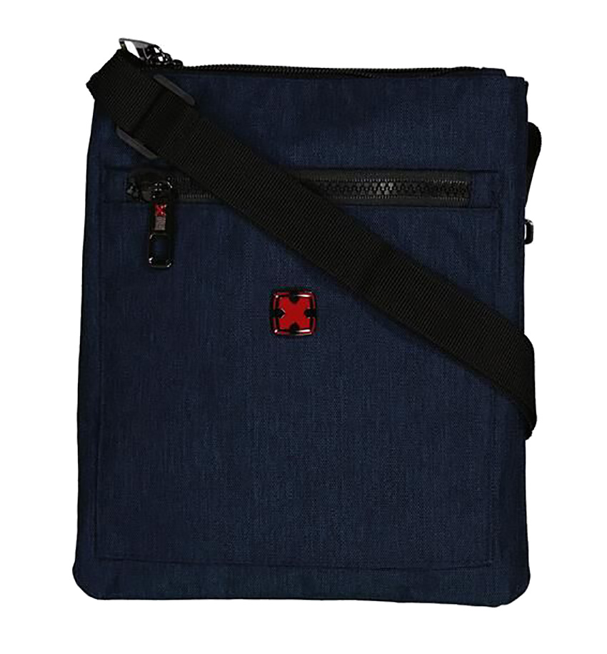 Travel N Meet Schultertasche aus Stoff navy