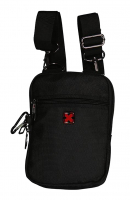 Dernier Schultertasche aus Spinnstoff schwarz