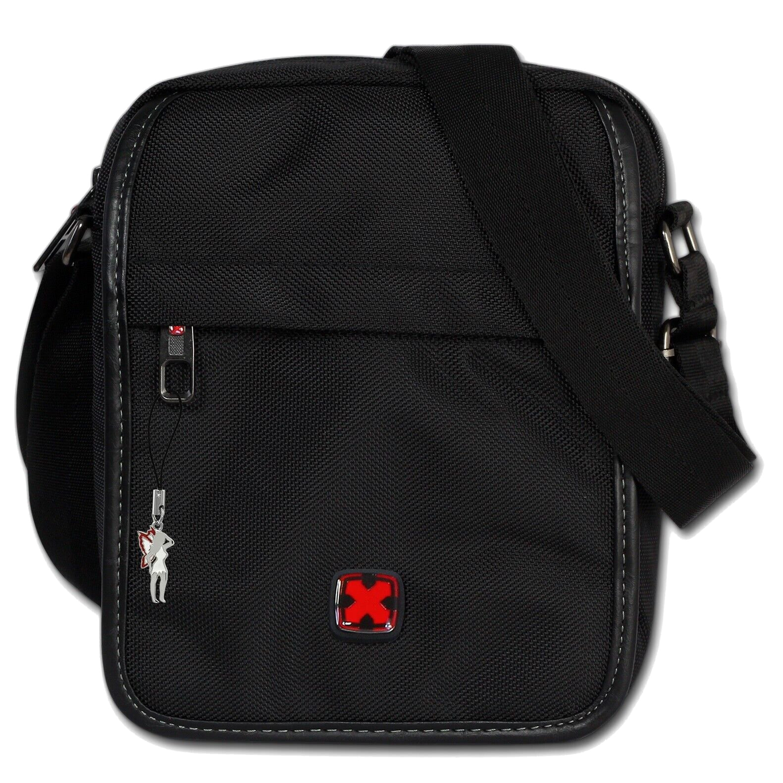 Dernier Schultertasche aus Spinnstoff schwarz
