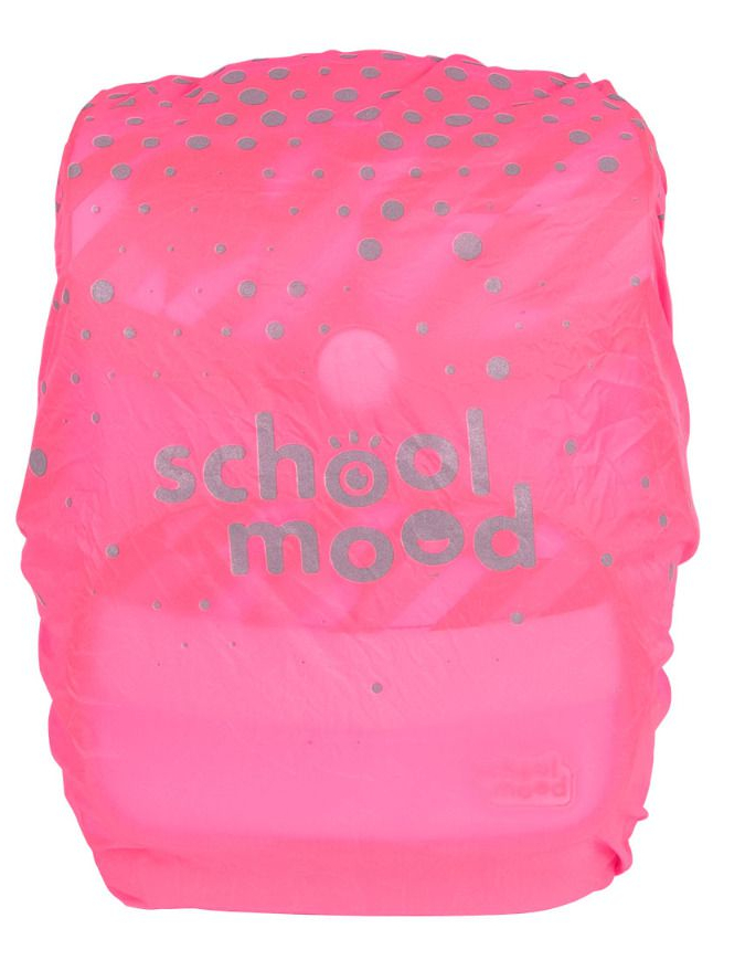 schoolmood Regenhaube neonpink reflektierend 