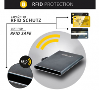 Secwal2 Kartenetui Geldbeutel RFID Leder schwarz 