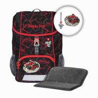 Step by Step 'Ninja Yuma' Kid Kindergarten-Rucksack 380g 13l 3-tlg. schwarz-rot