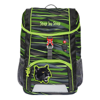 Step by Step 'Wild Cat Chiko' Kid Kindergarten-Rucksack 380g 13l 3-tlg. grün