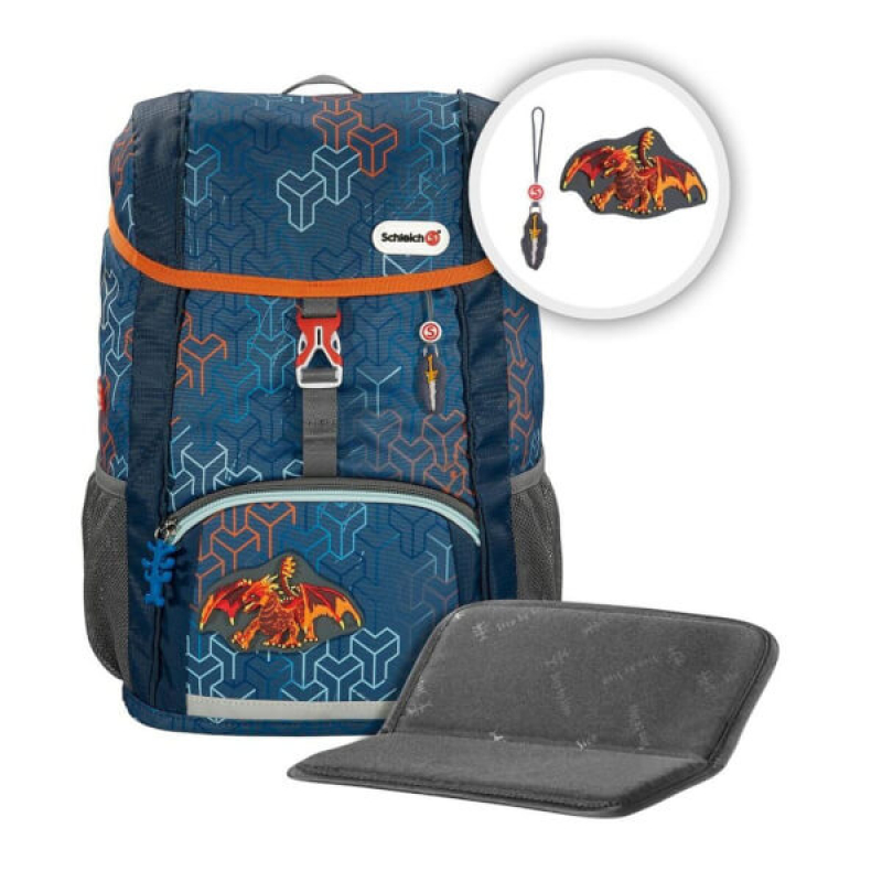 Step by Step 'Eldrador Lava Dragon' Kid Schleich Kindergarten-Rucksack 380g 13l 3tlg. blau