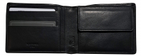 Manage 'Basic' Scheintasche RFID-Schutz echt Leder schwarz 