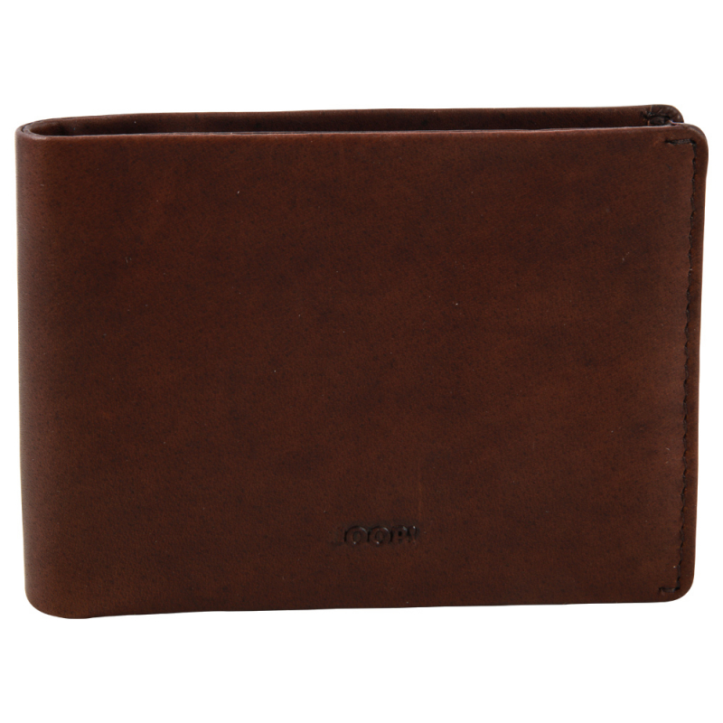 Joop Loreto 'Nestor' BillFold sh2 Börse klein Querformat RFID-Schutz echt Leder dark brown