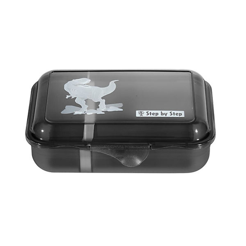 Step by Step 'Wild T-Rex Taro' Lunchbox  mit herausnehmbarer Einteilung 0,9l schwarz