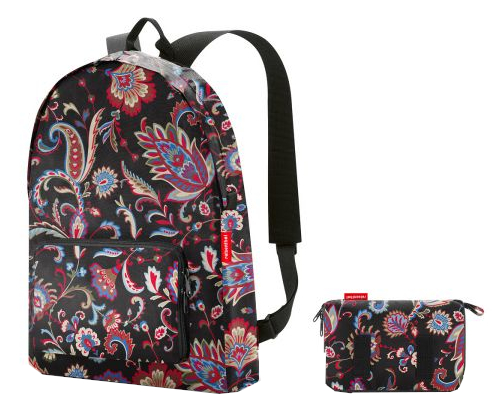 Reisenthel 'mini maxi rucksack' Faltrucksack 14l paisley black