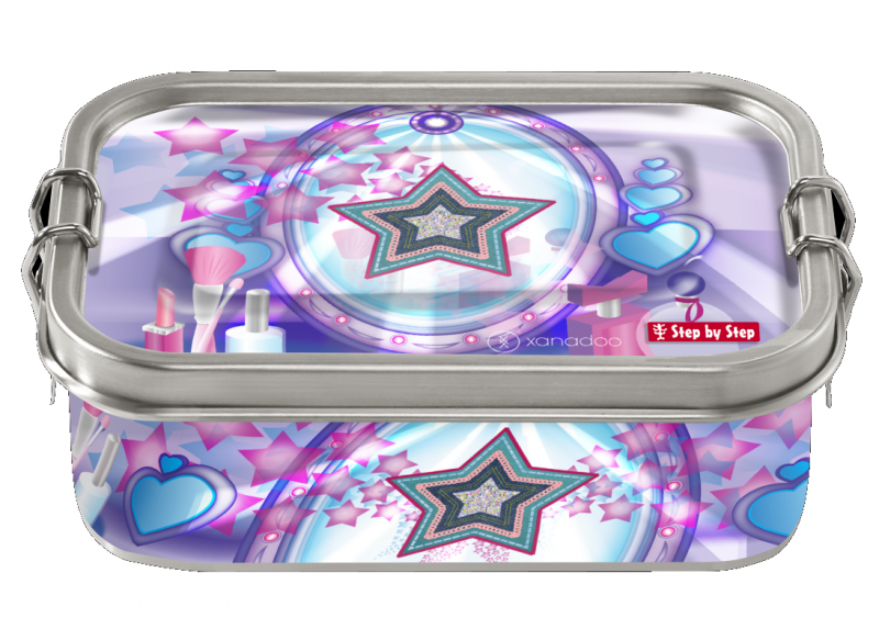 Step by Step 'Glamour Star Astra' Edelstahl Lunchbox mit Trennwand 