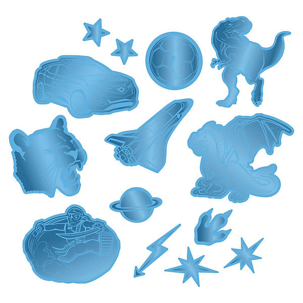 Step by Step Reflektierendes Sticker-Set Blue