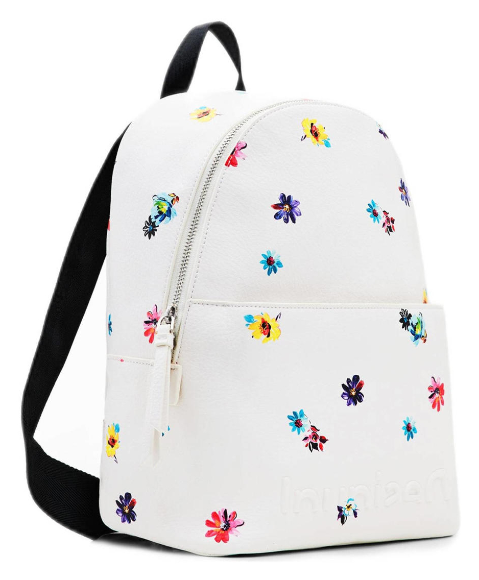 Desigual 'Back Fresia Mombasa' Damenrucksack mini weiß Blumen