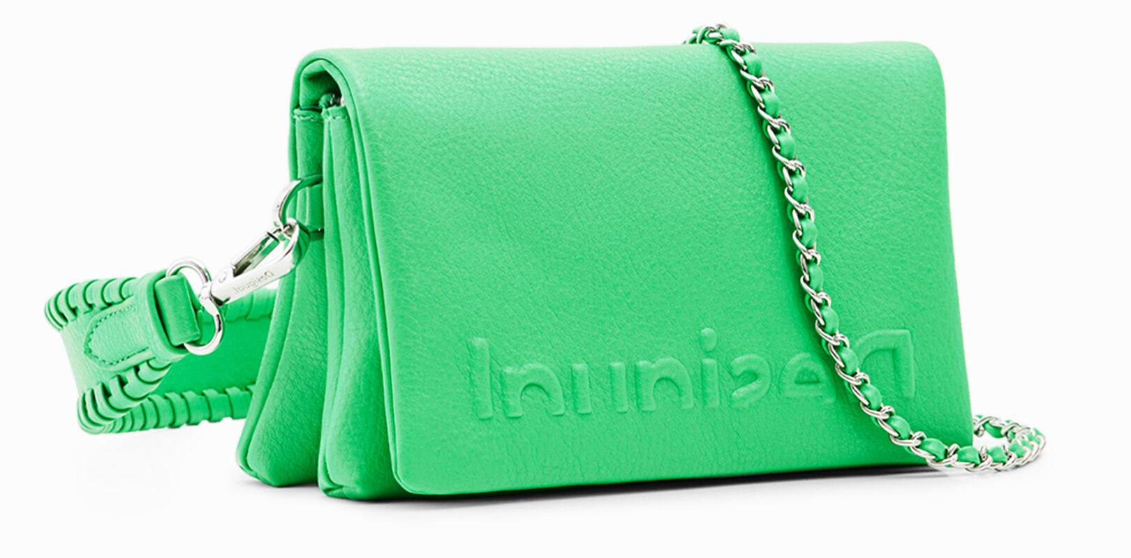 Desigual 'Bag_Half Logo 23 Dortmund Flap Micro' Damentasche klein grün