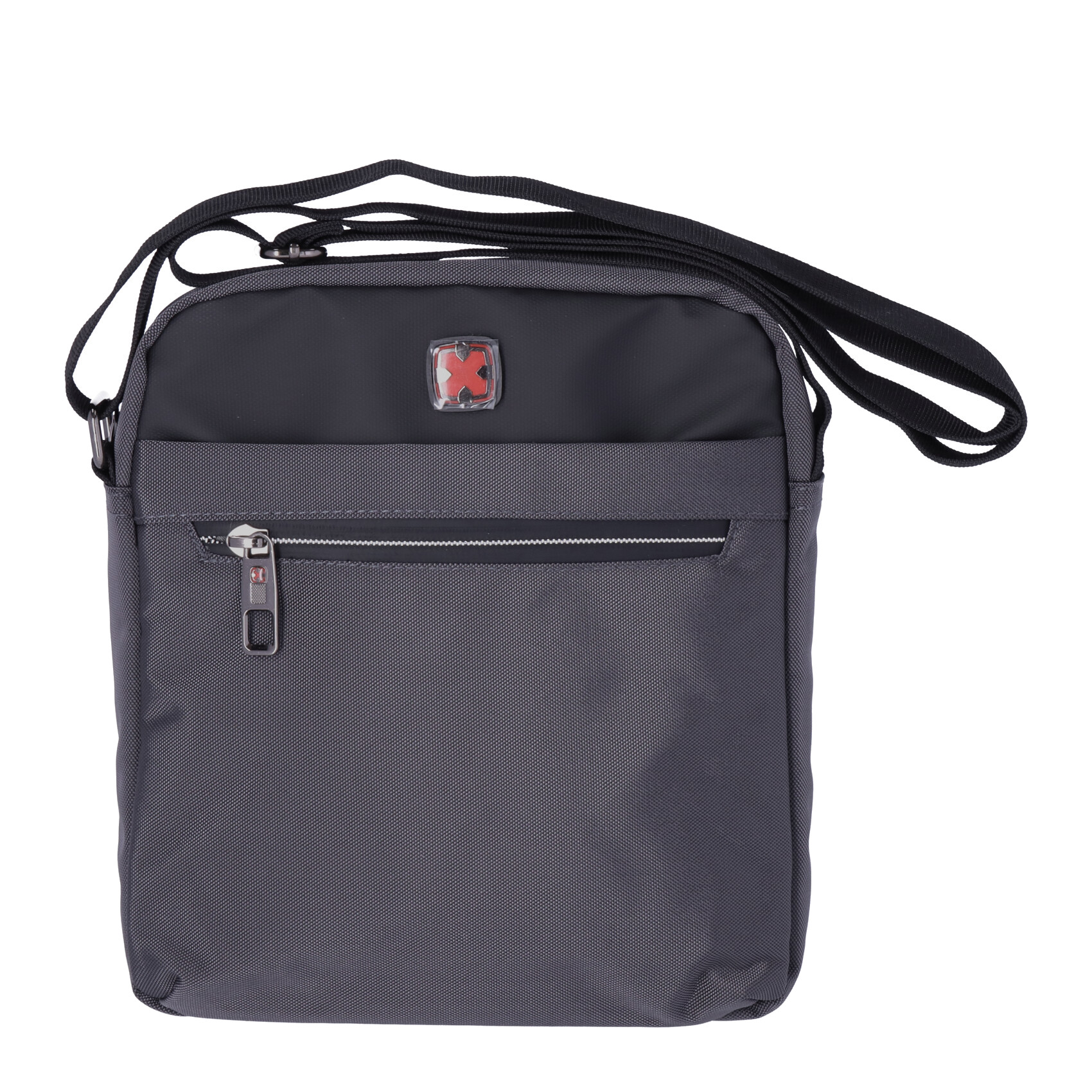 Travel 'N' Meet Schultertasche 3 RV  Spinnstoff grau