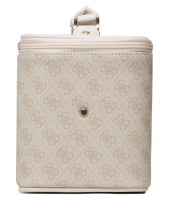 Guess 'Jesco Travel' Beauty Case Kosmetiktasche Logo Muster beige