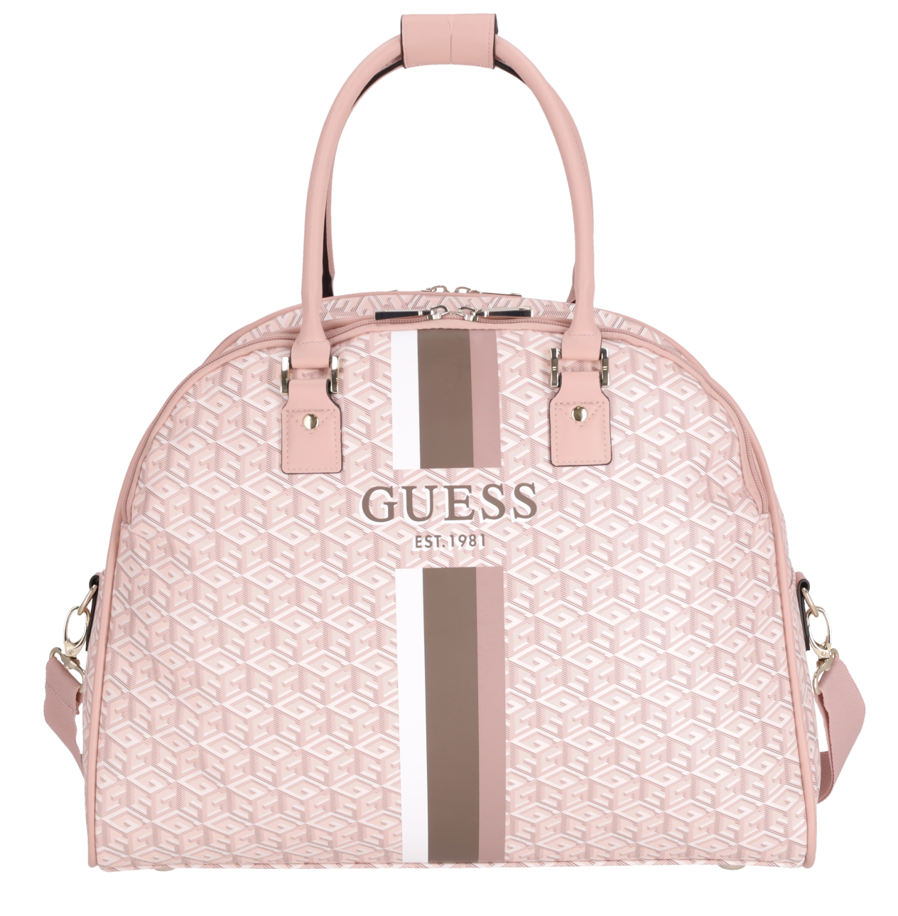 Guess 'Wilder Travel' Deluxe Weekender Logo rose