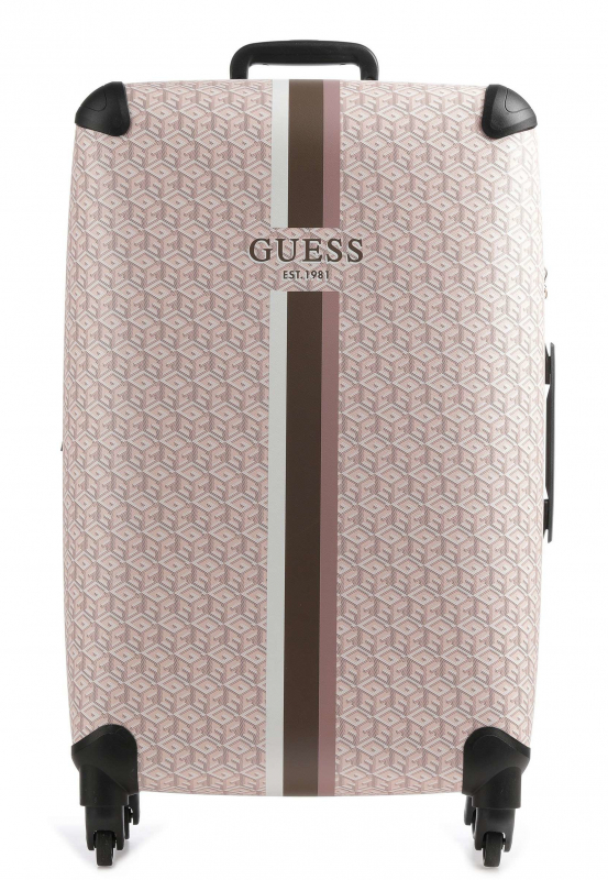 Guess 'Wilder Travel' Hartschalen - Trolley 4Rad L expandable 75cm Logo rose