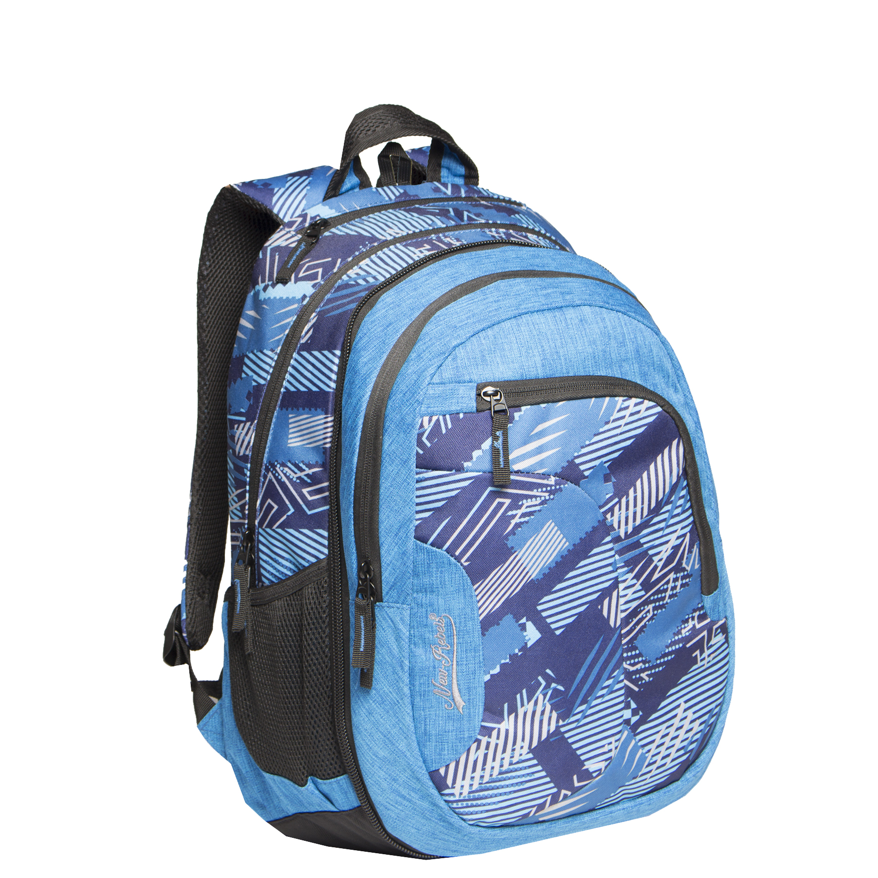 New-Rebels 'Two in One' Rucksack mit Laptopfach navy print