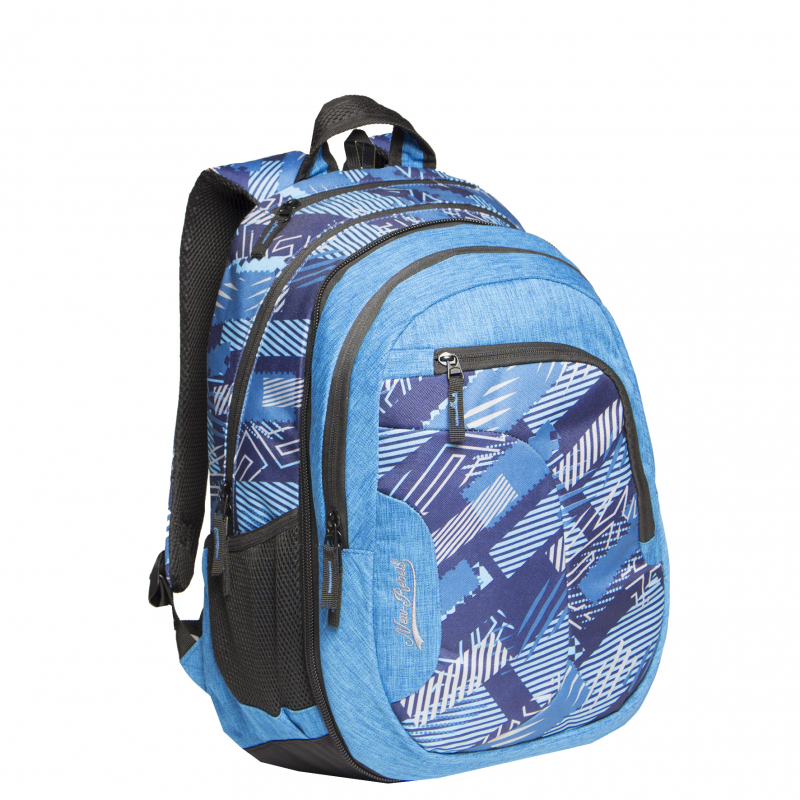 New-Rebels 'Two in One' Rucksack mit Laptopfach navy print