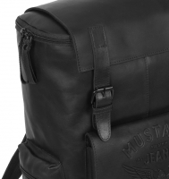 Mustang 'Valencia' Rucksack echt Leder schwarz